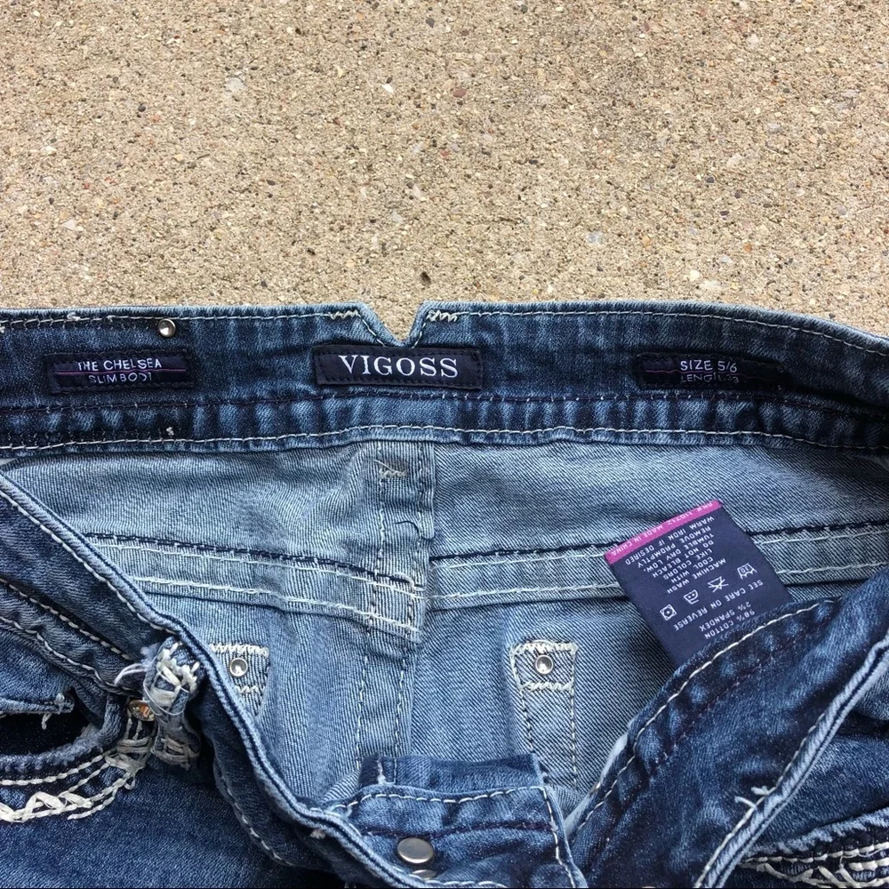 Vigoss Bootcut Jeans Size 5/6 - The Chelsea Slim Boot - Picture 4 of 9